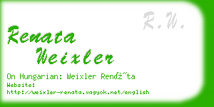 renata weixler business card